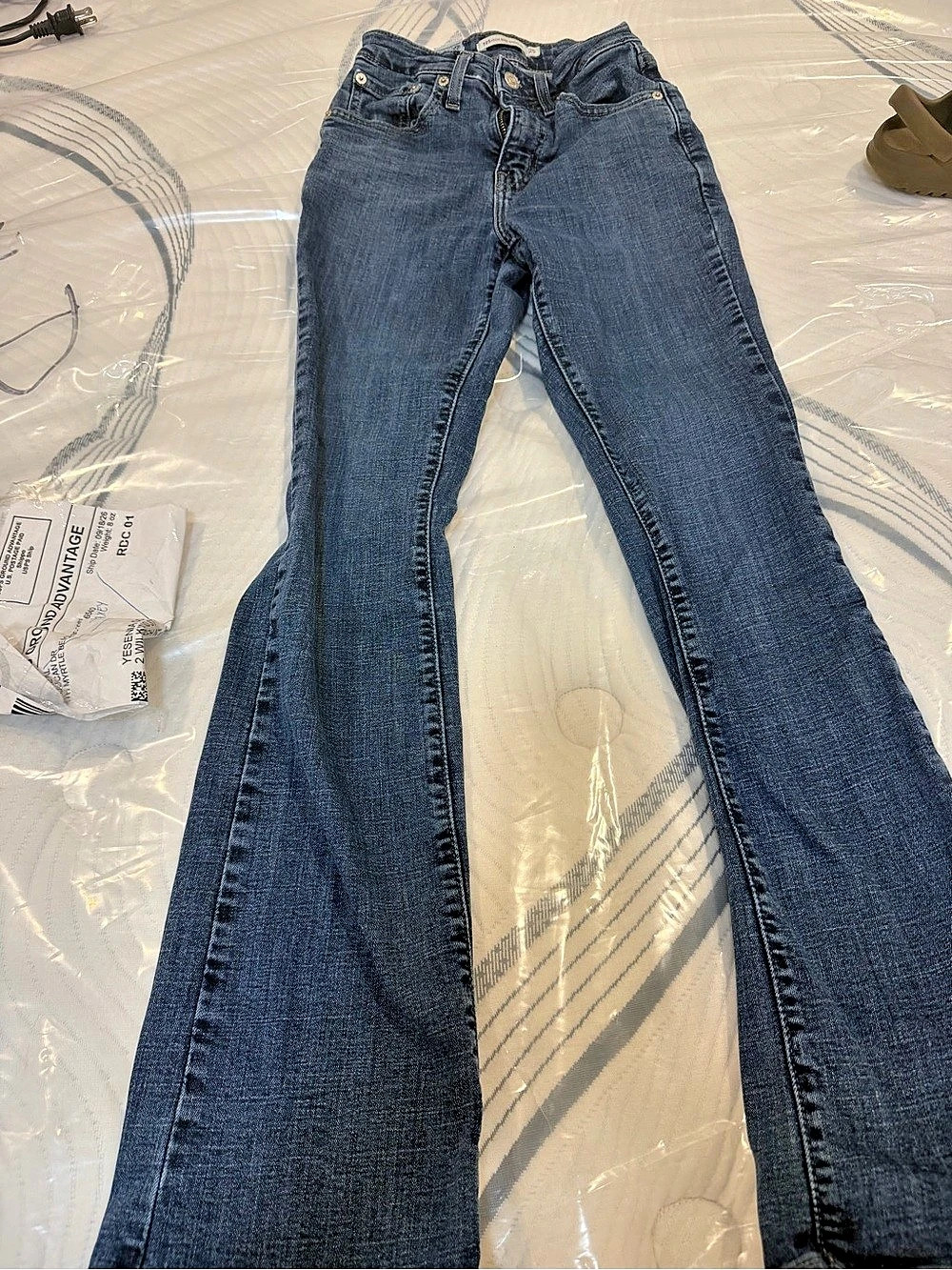 Levi's 525 Bootcut Jeans Waist 25 Blue
